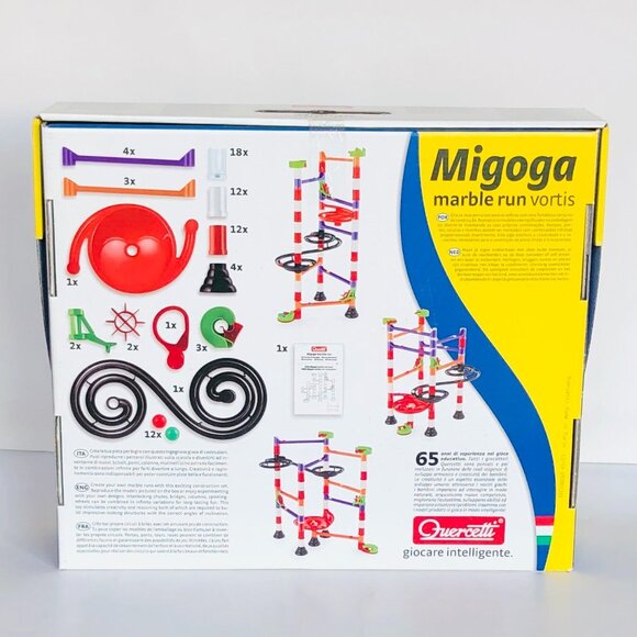 Quercetti  75 Pcs Migoga Marble Run Vortis New Sealed For Age 5-12 Years Old - Picture 9 of 13